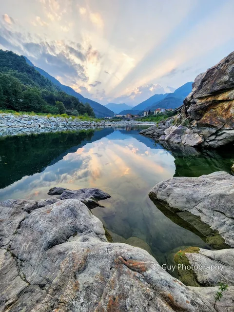 River at golden hour